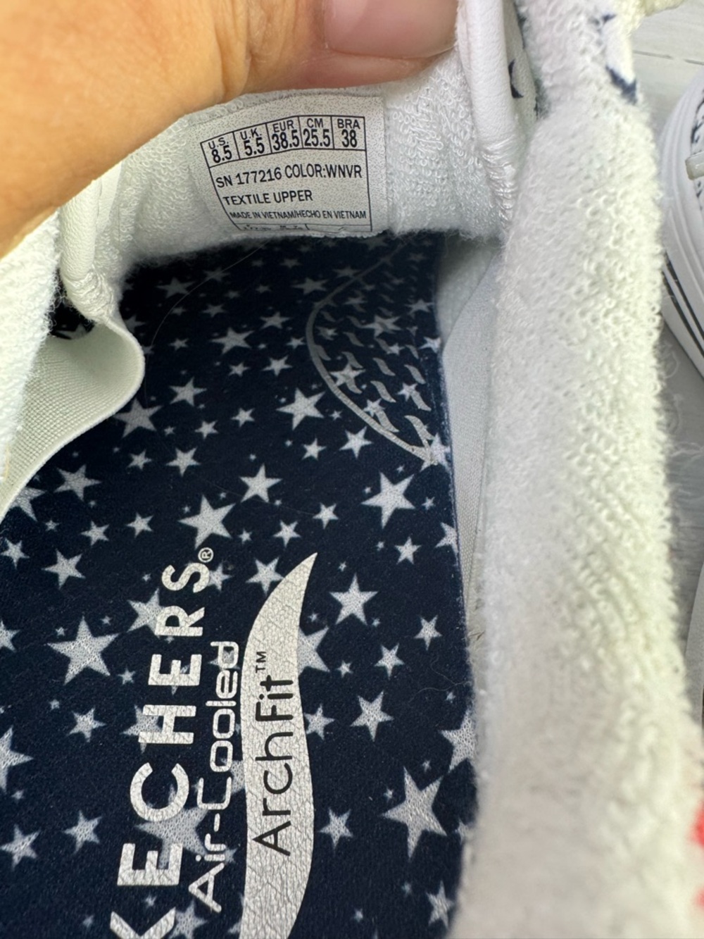 Skechers Women's Arch Fit Arcade - Born Free canvas shoes size 8.5 - Picture 8 of 9
